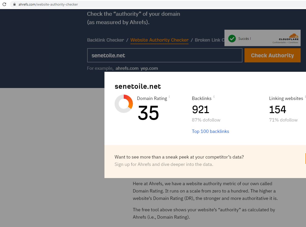 SENETOILE.NET DOMAIN AUTHORITY