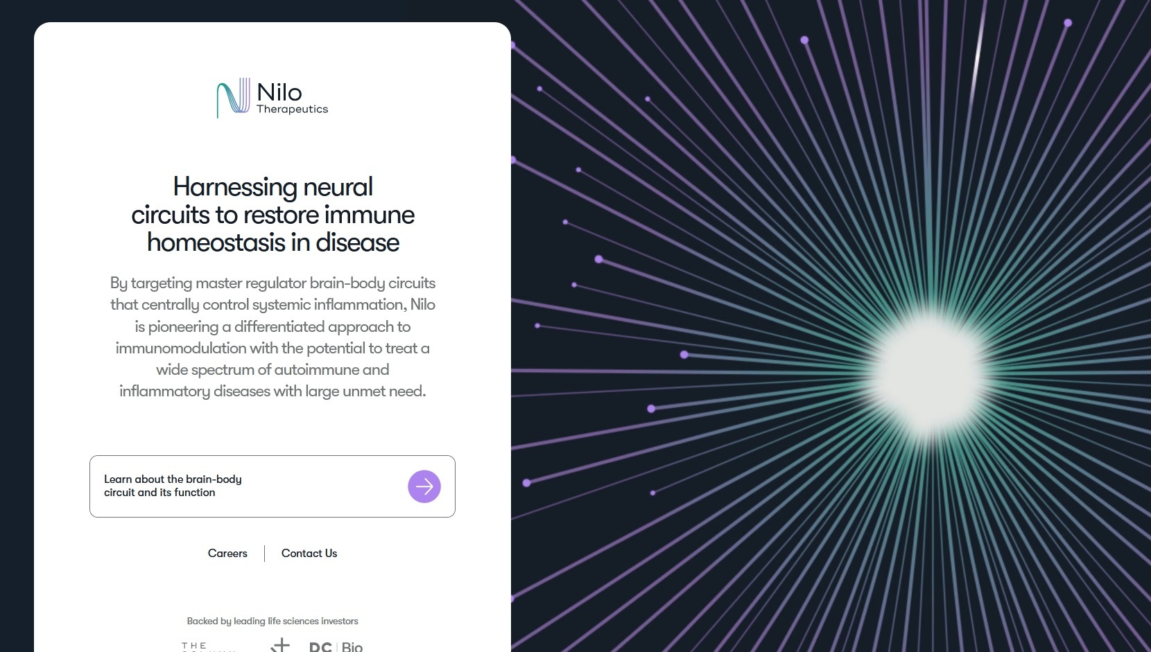 Lancement de Nilo Therapeutics avec un financement de série A de 101 millions de dollars en vue de développer une nouvelle classe de médicaments ciblant les circuits neuronaux dans les maladies immunitaires, et nomination de Kim Seth au poste de directeur